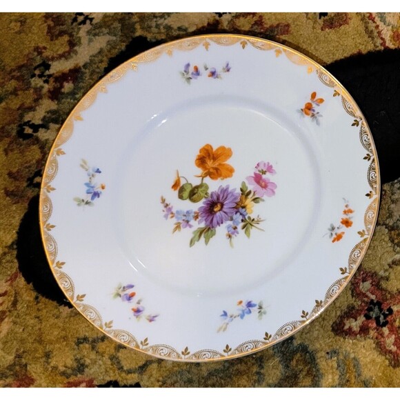 Antique fine Porcelain Beyer & Bock, Royal Rudolstadt, Volkstedt -Rudolstadt 24K - Picture 1 of 16